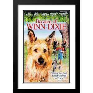  Because of Winn Dixie 20x26 Framed and Double Matted Movie 
