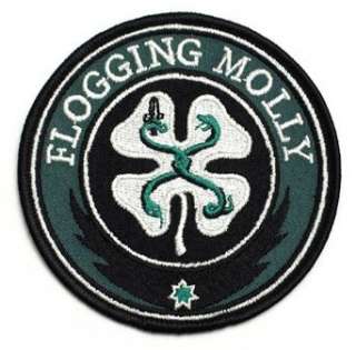 FLOGGING MOLLY Logo Patch Iron On Irish Celtic Rock Oi 