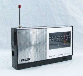 Vintage Sony 6R 12 2 Band Transistor Radio  