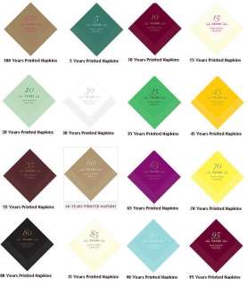   100ct personalized wedding accessory printed napkins item no 7211 with