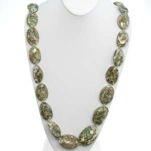  Hawaiian Lei Necklace of Abalone Shells: Home & Kitchen