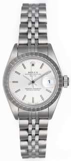 Rolex Ladies Date Stainless Steel Watch 79240  