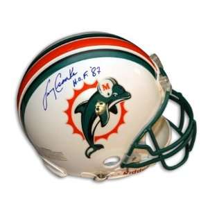  Larry Csonka Signed Miami Dolphins Pro Helmet w/HOF 87 