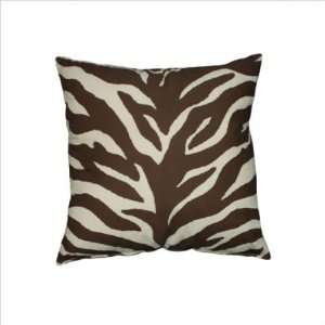  Brown Zebra Square Pillow: Home & Kitchen