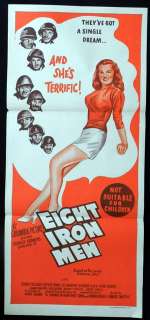 EIGHT IRON MEN 1952 Lee Marvin Vintage Original Daybill Movie poster 