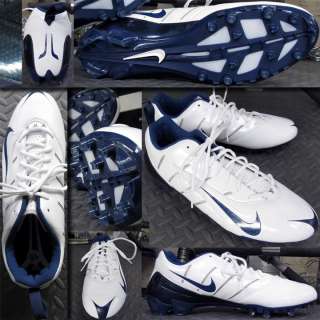   Super Speed D 3/4 Low Mold Football Cleats Size 16 White/Navy  