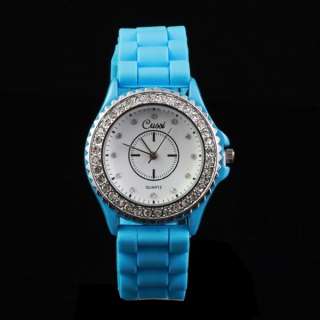 Brand New Women Ladies Mens Rubber Silicon Fashion Quartz Wrist Watch 