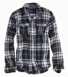   Outfitters mens flannel plaid button down shirt   Style # 8406  
