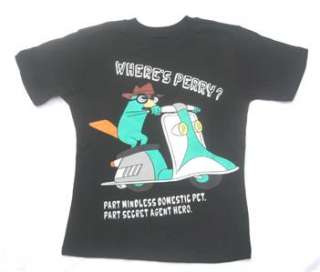 Disney Shirt NWT Wheres Perry from Phineas Ferb Boy 4  