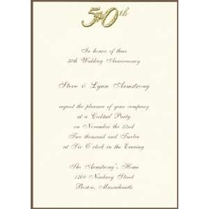  Printable 50th Golden Anniversary Invitation (50 Pack 