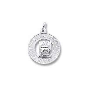  Atlantic City Charm in Sterling Silver: Jewelry