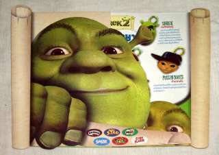 Set of 7 Shrek Premium Toy by Nestle Cereal No Kellogg  