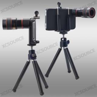 8x Telescope Camera Lens + Detachable Fish Eye Lens for iPhone 4 4S 4G 