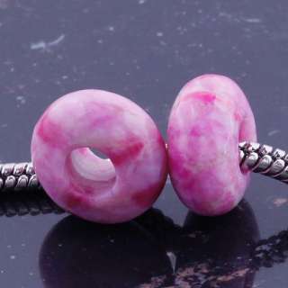 big hole stone beads size approx 8x14 mm hole diameter about 5 mm 