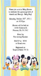   Baby Minnie Mouse Shower or Birthday Invitations Many Choices  