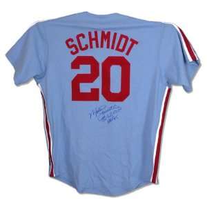 Mike Schmidt Autographed Jersey  Details Philadelphia Phillies, 1980 