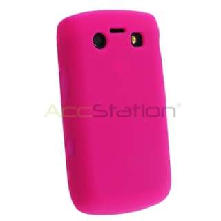Pink Soft Case+LCD Pro For Blackberry Bold 9700 9780  