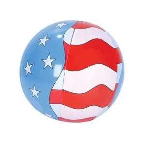    U.S. Flag Inflatable Beach Ball (Quantity=2): Everything Else