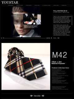 unghea luxury Design slim Check Best NECKTIE (M42)  