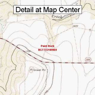   Map   Paint Rock, Texas (Folded/Waterproof): Sports & Outdoors