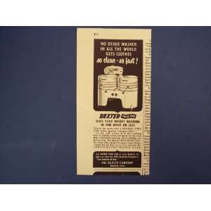 Dexter Washer,washing Machine Print Ad, 50s Vintage Magazine Print 