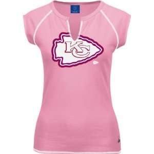    Kansas City Chiefs Womens Pink Ditto Top: Sports & Outdoors