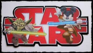 Disneyworld Star Wars Weekends Star Tours Paper Piecing  