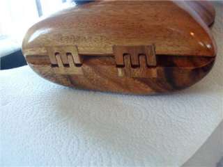 Timmy Woods Of Beverly Hills Classic Acacia Wood Purse  