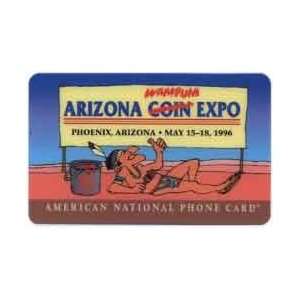 Collectible Phone Card 10u Arizona Coin Wampum Expo (Phoenix 05/96 