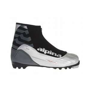  Alpina T10 Crosscountry Ski Boots Silver/Black/Red: Sports 