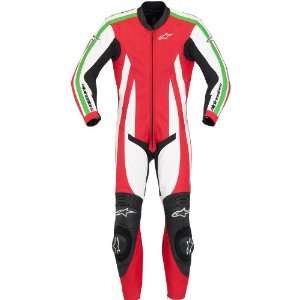   Piece Monza Race Suit Red/White EURO Size 48 Alpinestars 315550 326 48