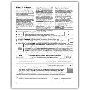  EGP IRS Approved W 4 Forms