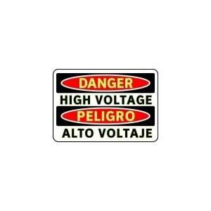 BRADY 102446 Sign,High Voltage,Polyester,7 x 10 In  