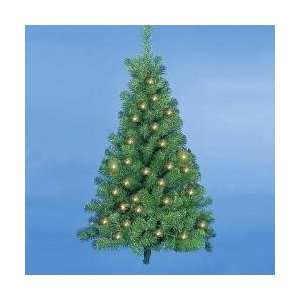  4 Pre Lit Norway Pine Christmas Wall Tree   Clear Lights 