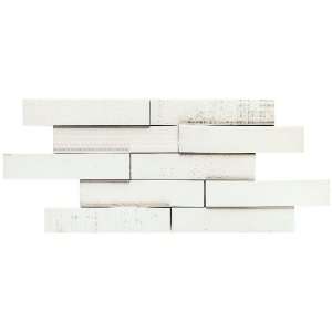 Aluna Multi White 2 x 9 1/2 inch Porcelain Tiles (10 Pcs/ 1.4 Sq. Ft 