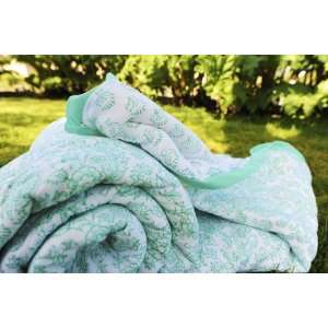   Aqua Designer Luxury Quilt Comforter (Full/queen): Home & Kitchen