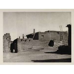  1927 Adobe House Zuni Pueblo New Mexico Photogravure 