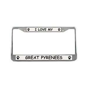 Great Pyrenees License Plate Frame