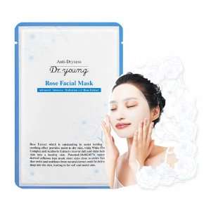 Dr. Young Anti Dryness Rose Facial Mask with Rose Extract (1P)