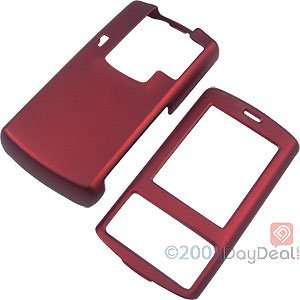 Red Rubberized Shield Protector Case for LG Decoy VX8610 