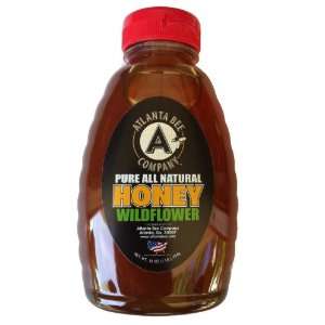 Atlanta Bee Company Pure American Honey   Wildflower 16 oz  