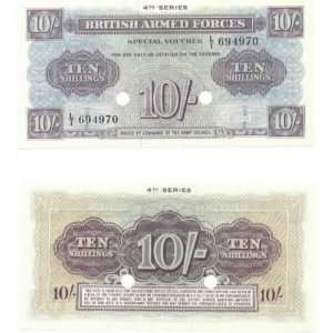   Britain ND (1962) 10 Shillings, 4th Series Special Voucher. Pick M35b