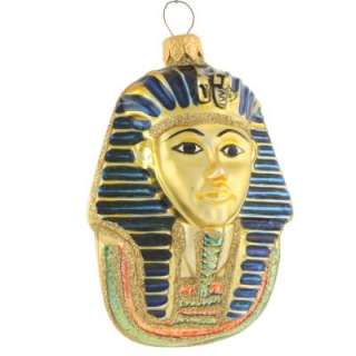 New Kurt S. Adler Rare Tutankhamen King Tut Polonaise Glass Egypt Xmas 