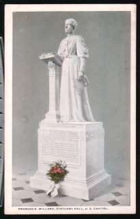 WASHINGTON DC Frances E Willard Statue Temperance WCTU  