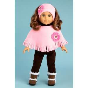   brown sherpa boots. Fits 18 inch American Girl dolls.: Toys & Games