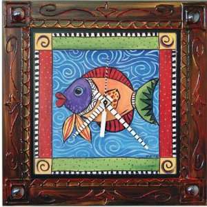 Fish Clock by artist Spirit Lala