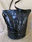 ADRIENNE VITTADINI Handbag Croc Leather BUCKET Purse CROSS BODY Bags 