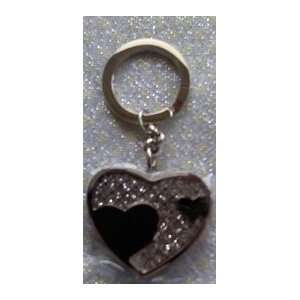  Silver Heart Keychain 