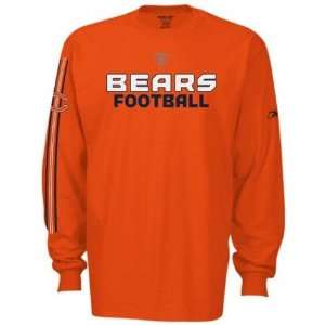  Men`s Chicago Bears Orange L/S Sideline Orbital 2 Tshirt 