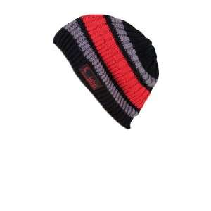  Fabel Red Stripe Beanie Hat: Sports & Outdoors